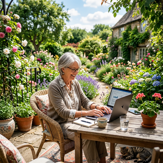 Couple de seniors actifs profitant de leur temps libre, symbolisant une retraite sereine